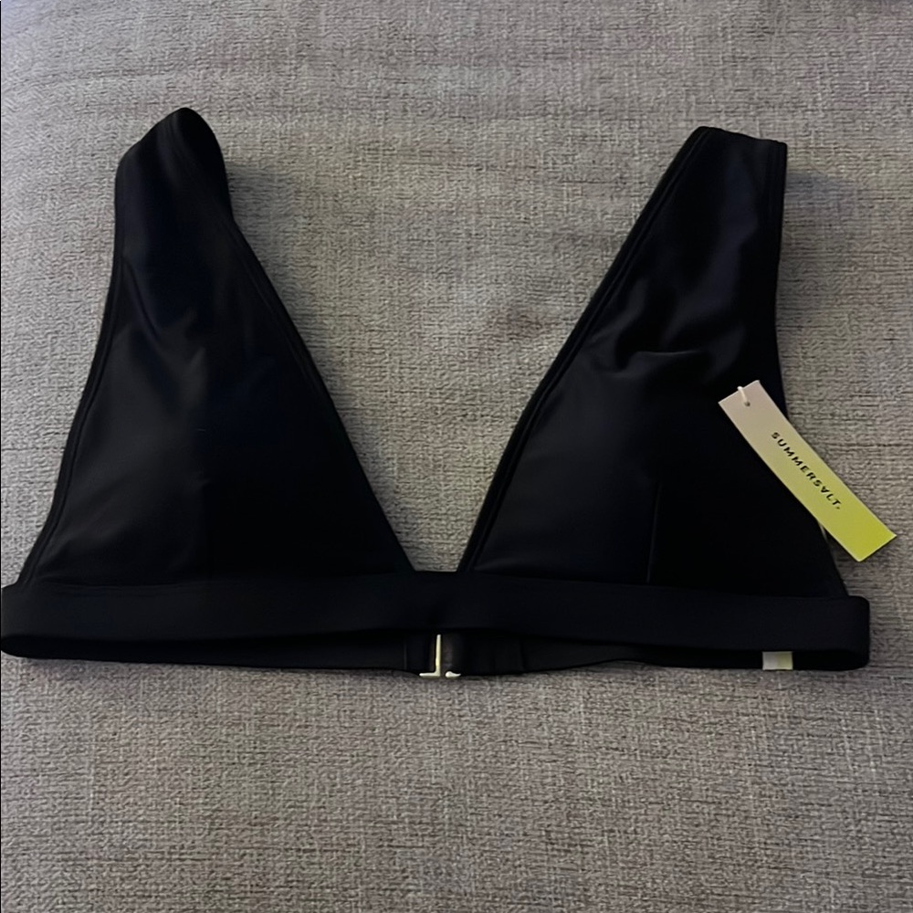 NWT Summersalt Black Bikini Top